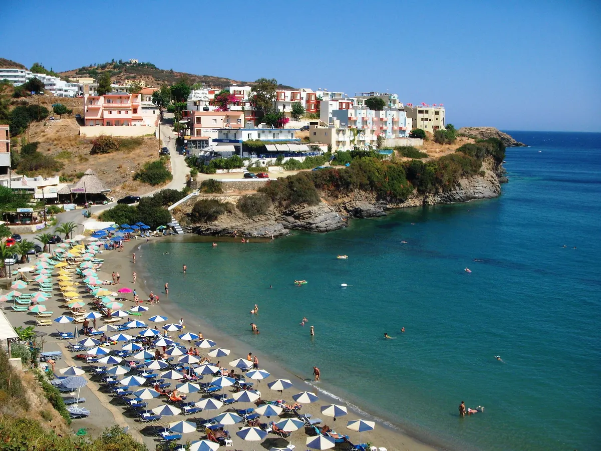 "Bali", one of the Blue Flag Crete Beaches