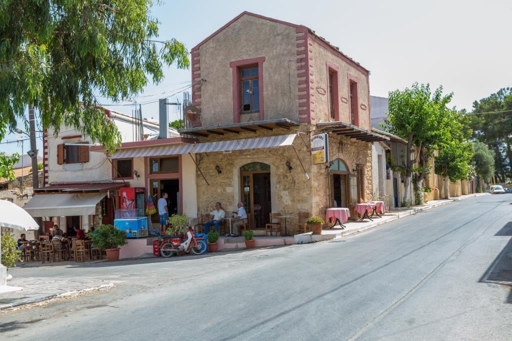 The Peaceful Prines Village In Rethymno, Crete