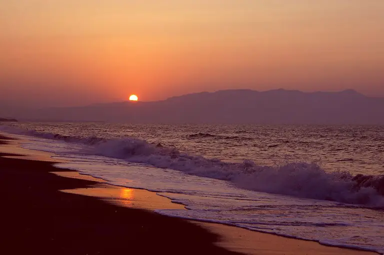 Platanias Beach Sunset