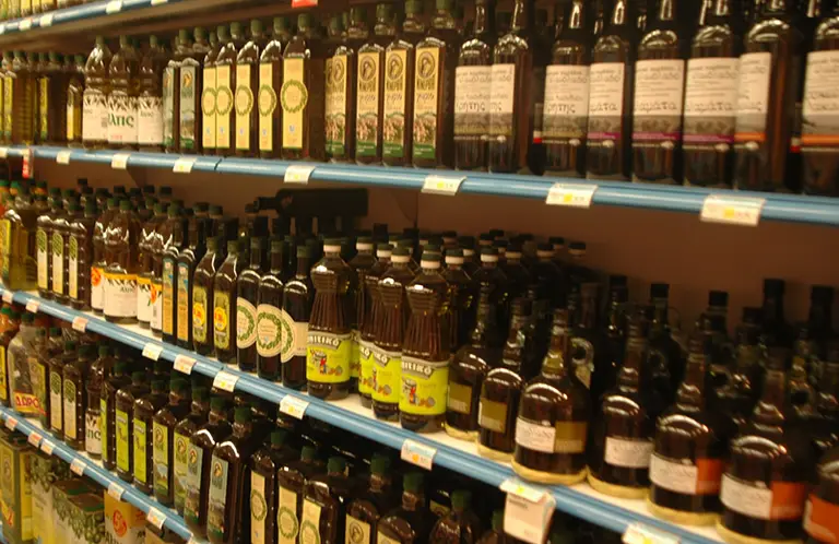 The famous Cretan olive oil