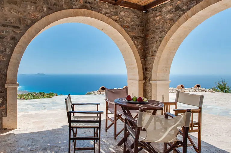 Romantic views in Keramos villa