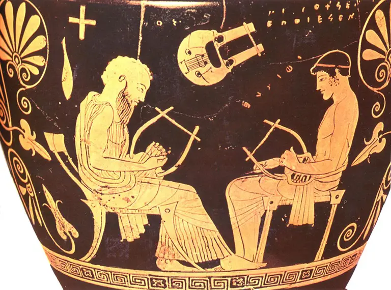Cretan Music - Ancient lyre players
