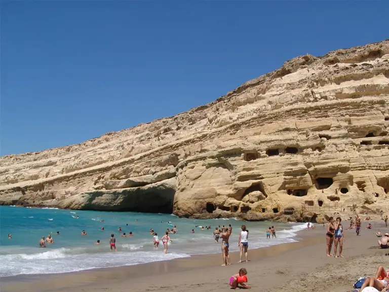 Matala beach in Heraklion