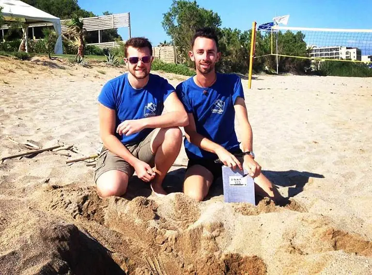"ARCHELON" discovers the first Caretta-Caretta nest in Adele,. Crete, 2016
